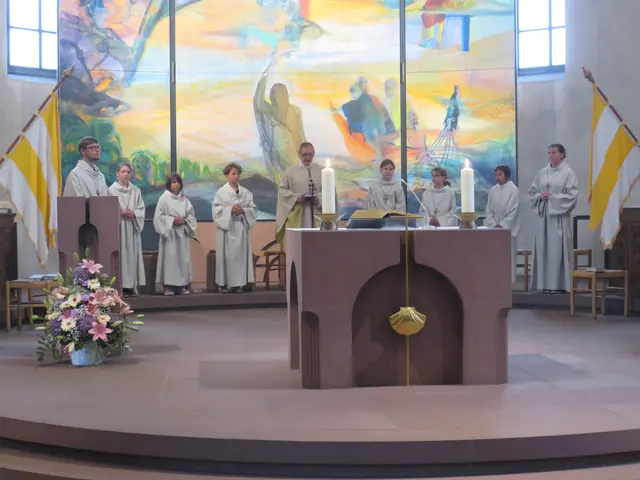 Gottesdienst zum Hochfest Fronleichnam in der Pfarrkirche St. Jakobus, Miltenberg | Foto: Nina Reuling