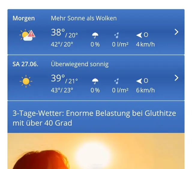 Quelle: www.wetter.com, Wertheim 3 Tages Trend vom 25.6.25.