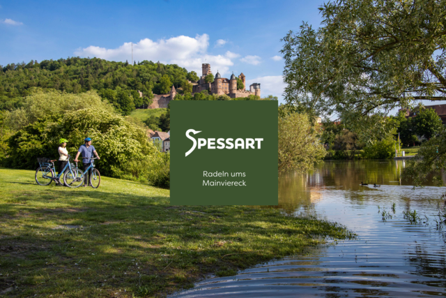 Radfahrer am Main bei Kreuzwertheim | Foto: Holger Leue