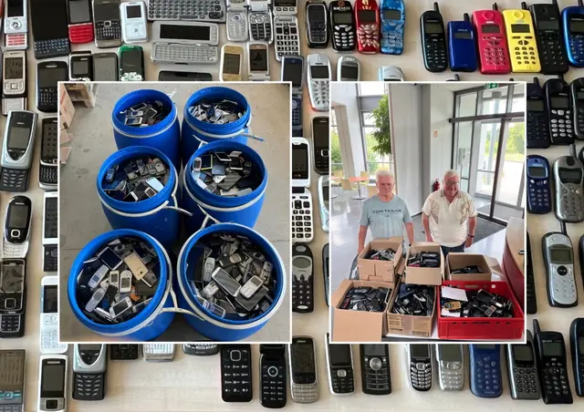5.378 alte Handys und Smartphones füllen 6 Fässer mit 120 Liter Fassungsvermögen – Rekordergebnis beim ersten landkreisweiten Sammelwettbewerb der KWiN.

 | Foto: KWiN