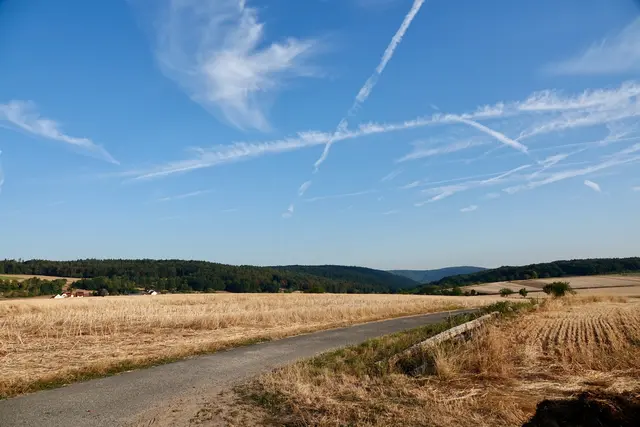 Höhenzug zwischen Schippach und Windischbuchen.
