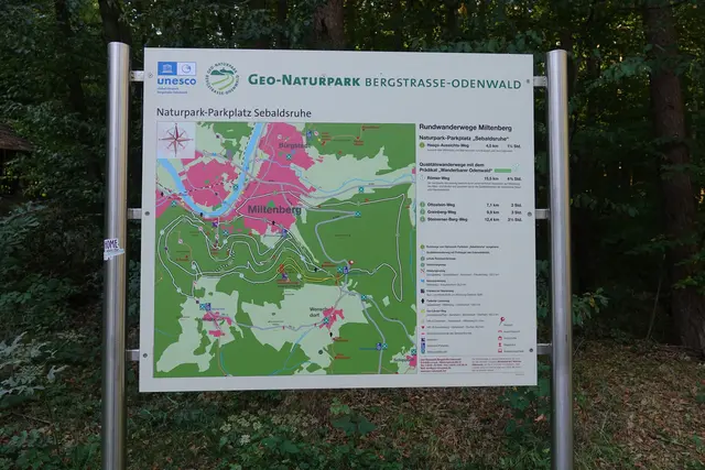 Info-Tafel  Sebaldsruhe an der Wenschdorfer Steige.