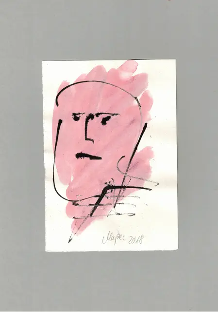 Kolorierte Zeichnung von Mapec in der neuen Dauerausstellung im Café fifty | Foto: Mapec
