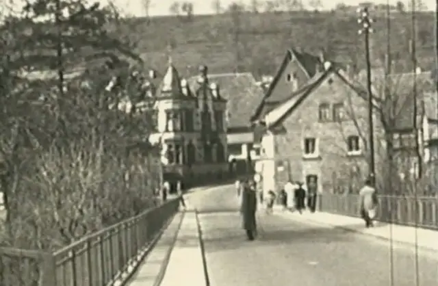 Die eine alte Manbrücke mit Blick richtung Obernburg. Die eine von drei! | Foto: Archiv HVV, private Sammlung