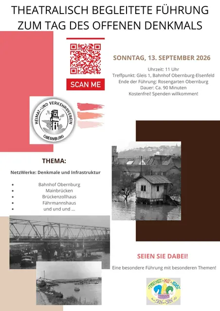 Das Plakat zur Veranstaltung am 13.09.2026: Seien Sie dabei, es lohnt sich! | Foto: HVV Obernburg, Theaterverein Obernburg