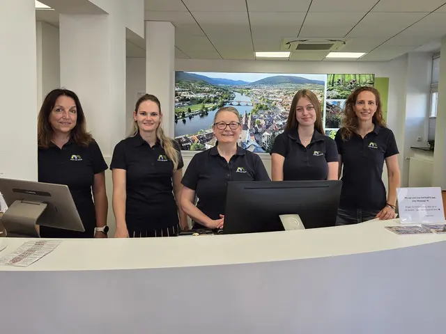 Das Team der Tourismusgemeinschaft DREI AM MAIN
v.l.n.r.: Eva Arnold-Link, Evelyn Bastron, Renate Roth, Antonia Scheurich und Ulrike Ackermann
 | Foto:  © DREI AM MAIN