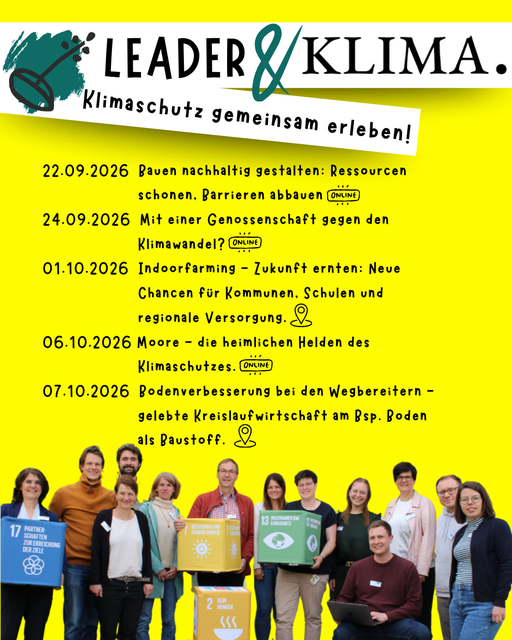 Übersicht LEADER &amp; Klima Veranstaltungen | Foto: ©LEADER-Baden-Württemberg 