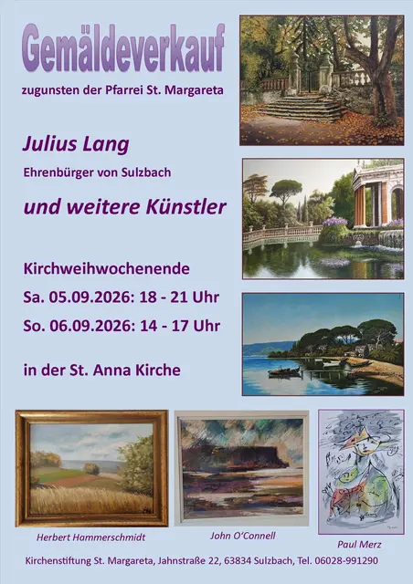 Plakat zum Gemäldeverkauf  | Foto: Susanne Kiesel