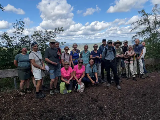 Die Messewanderer an der Haagsaussicht | Foto: Werner Ulbricht