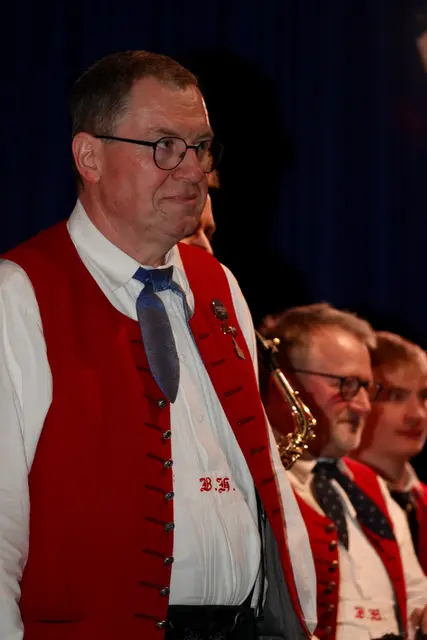 Bernd Hofmann, Dirigent der "Fränkischen Rebläuse" aus Bürgstadt. 