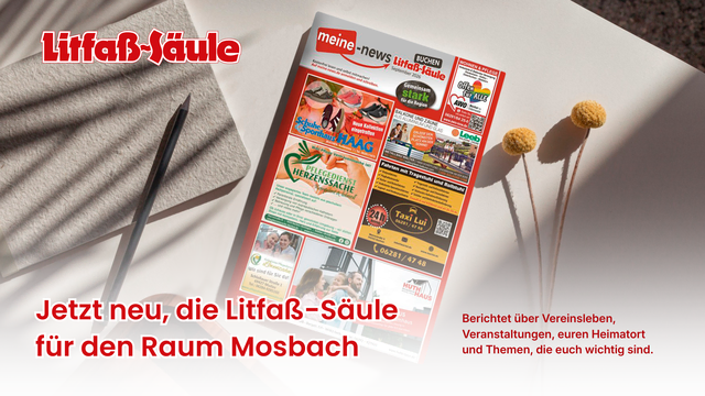 Ab Januar 2027 erscheint die Litfaß-Säule Mosbach monatlich im Raum Mosbach. | Foto: News Creativ