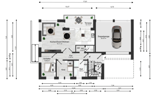 Grundriss Wohnung Erdgeschoss