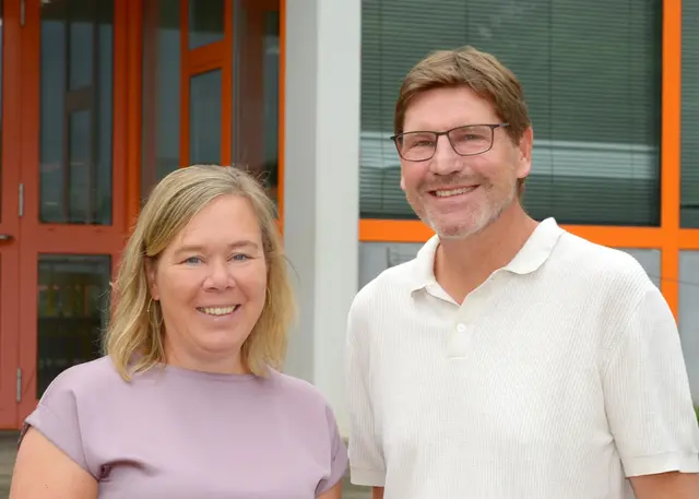 Katharina Engelmann und Dominik Voß von der Janusz-Korczak-Schule | Foto: Janusz-Korczak-Schule