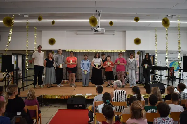 Bei der ROLF-Verleihung werden Schülerinnen und Schüler für besonderes Engagement in den Bereichen Respekt, Ordnung, Lernen und Fairness ausgezeichnet.  | Foto: Janusz-Korczak-Schule 