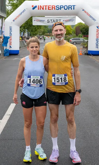 Matthias Krah und Nadja Trageser setzten sich bei den Männern und Frauen beim Halbmarathon durch. | Foto: Winfried Zang