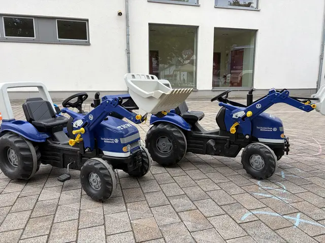 Mit den THW-Tretbulldogs kommt bei den Minis der Fahrspaß garantiert nicht zu kurz. | Foto: THW Miltenberg