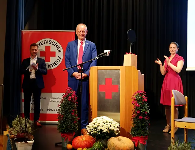 Sichtlich gerührt nahm Edwin Pfeifer den Dank und Applaus des Publikums entgegen.