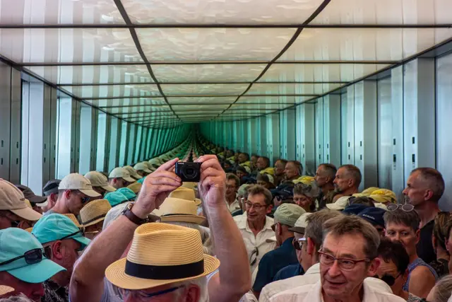 Aufzug im Bundestag | Foto: Harald Metzger