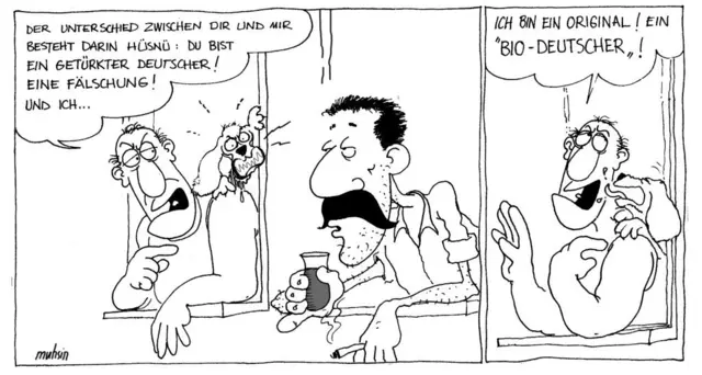 Cartoon "Biodeutscher" von Muhsin Omurca | Foto: Muhsin Omurca, mit Genehmigung