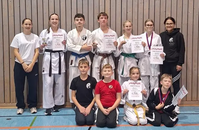 Das erfolgreiche Team der Sportkarate Walldürn