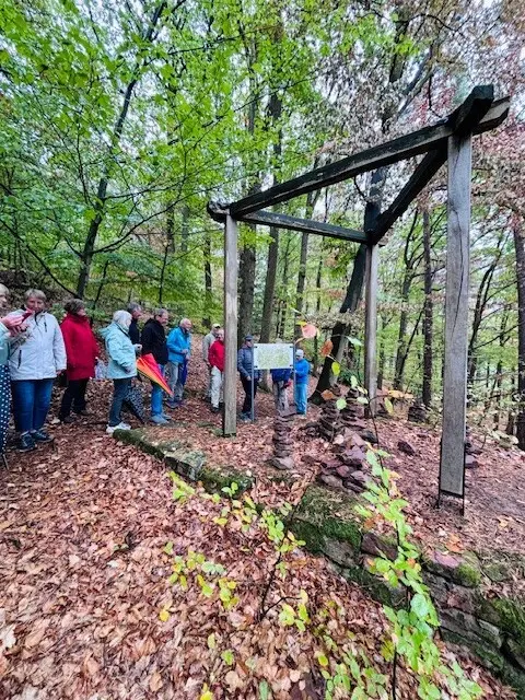 Wandergruppe am Galgen | Foto: Stadt Erlenbach a.Main