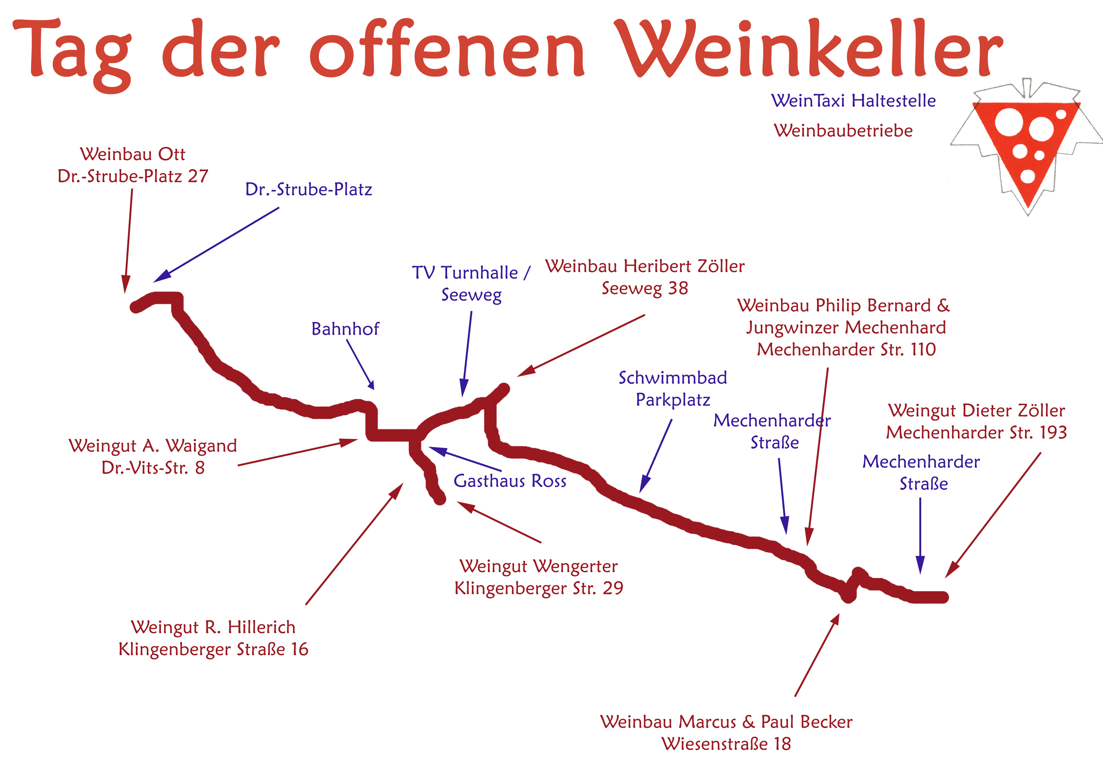Tag der offenen Weinkeller Winzer- & WeinTaxi Plan