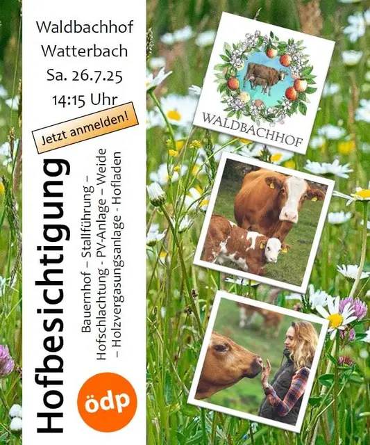 Hofbesichtigung in Watterbach auf dem Waldbachhof,für ÖDP Mitglieder und Intressenten. | Foto: Manfred Knippel