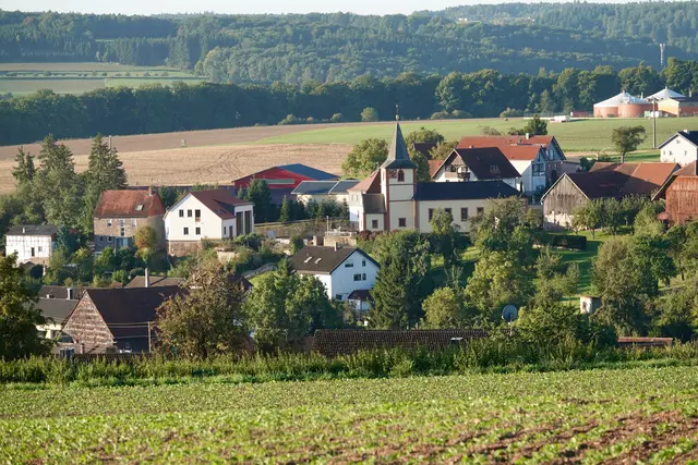 Blick auf Heppdiel. 