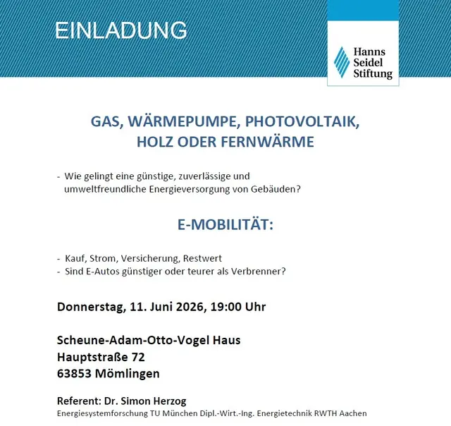 Themenabend der Hanns Seidel Stiftung  | Foto: Hanns Seidel Stiftung