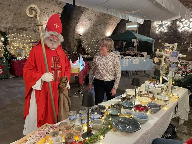 In Freudenberg beim Weihnachtsmarkt:  Am Dritten Adventssonntag.