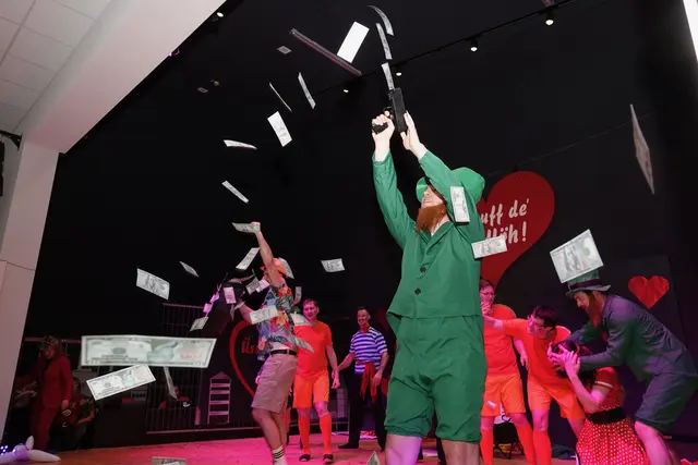 Geld für das staunende Publikum